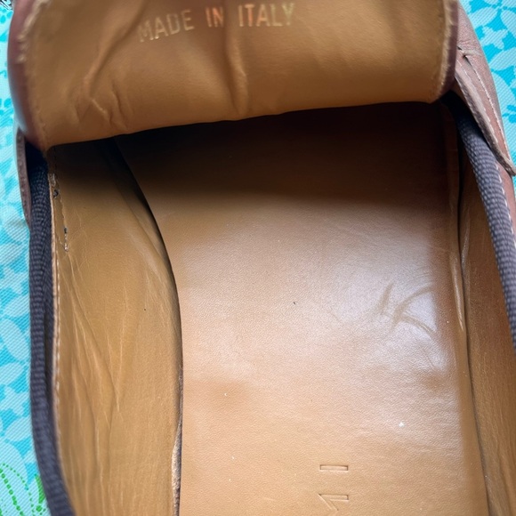 M. Gemi Rich Brown Leather Loafers